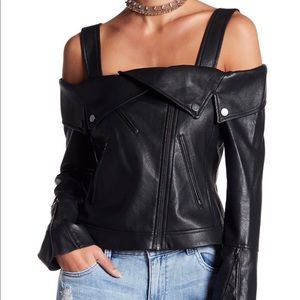 NEW BCBGMAXAZRIA Clyde Off The Shoulder Jacket
